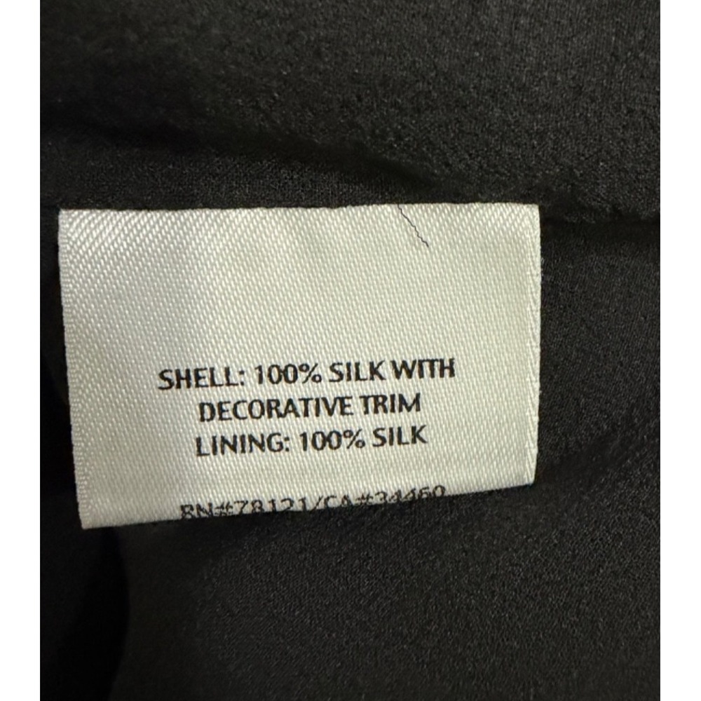 Eileen Fisher Black 100% Silk Sequin Tank Top Size PP (P2-P4) Holiday Party NYE - Picture 6 of 7